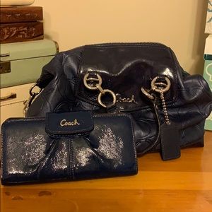 Navy Coach and wallet